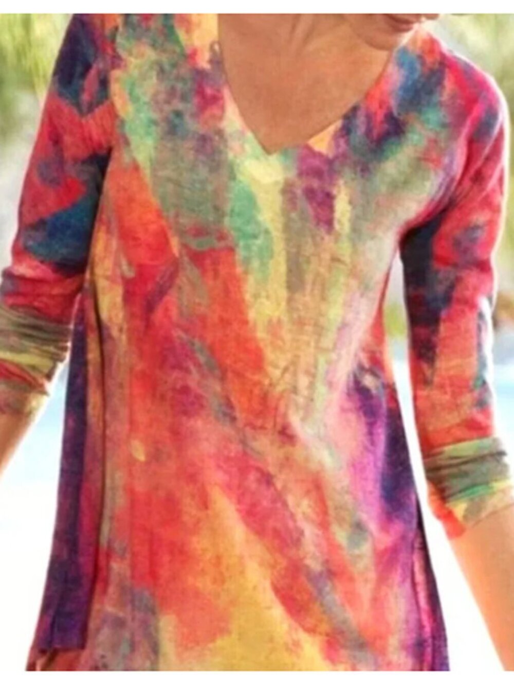 Soft Surroundings Plein De Coleurs Sweater size S